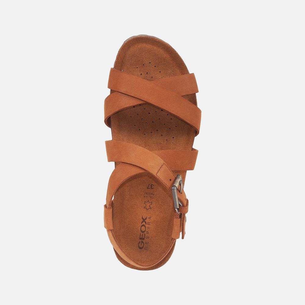 Geox Bayan Sandalet Kahverengi - Spensierata - VMU-597304